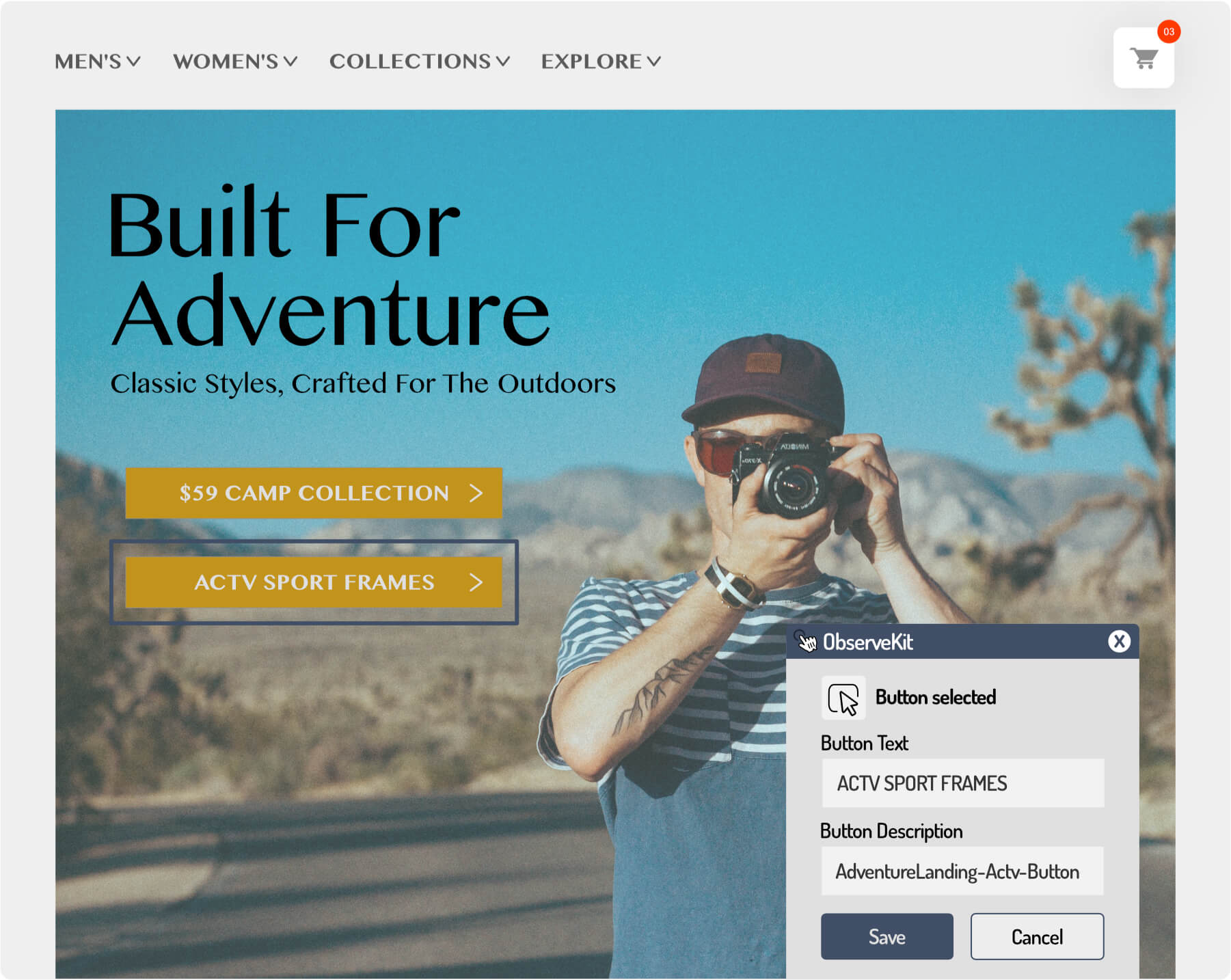 ObserveKit Select Button